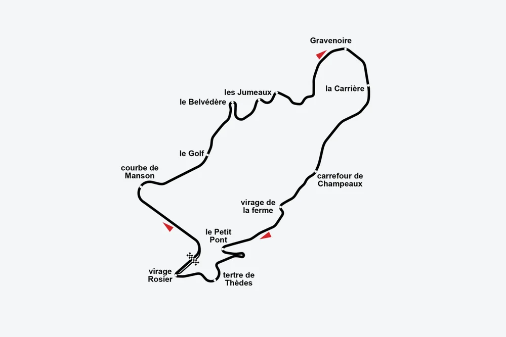 Tracé — Circuit de Charade