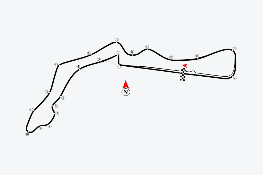 Tracé — Autodrom Most