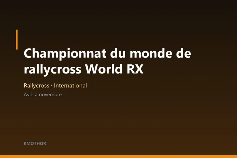 Illustration — Championnat du monde de rallycross World RX