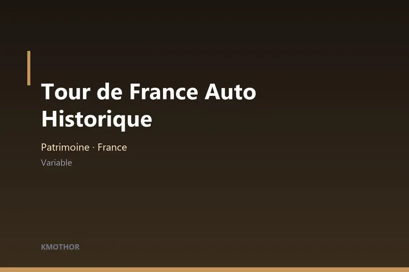 Illustration — Tour de France Auto Historique