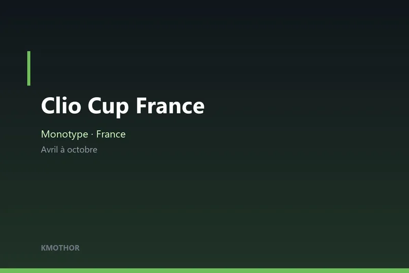Illustration — Clio Cup France