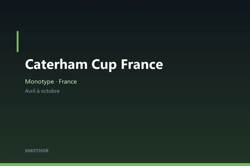 Illustration — Caterham Cup France