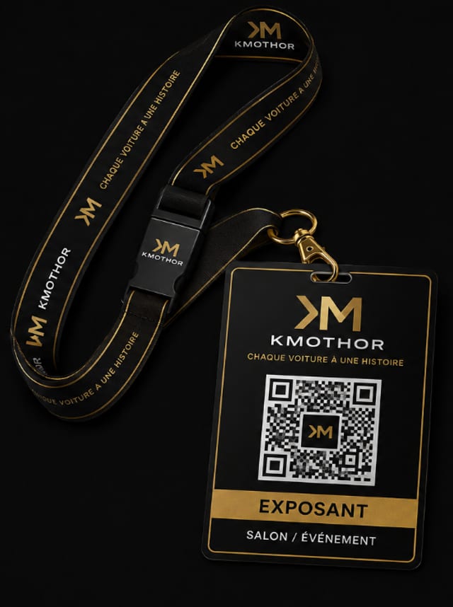QR Code Kmothor — Badge d'événement personnalisé