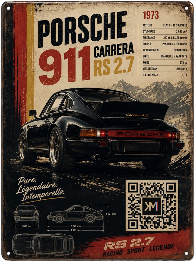 QR Code Kmothor — Plaque garage personnalisée